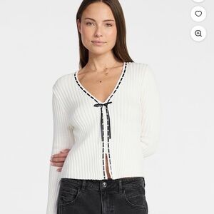 Altar'd State long sleeve White & Black Trim